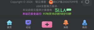 在网站底部实现炫酷的动态运行时间计时器-轻云博客